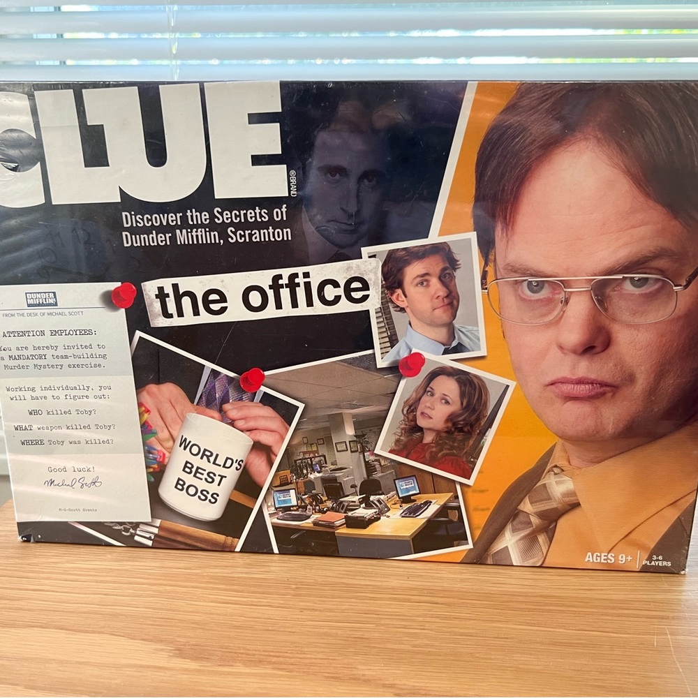CLUE the office Board Game -